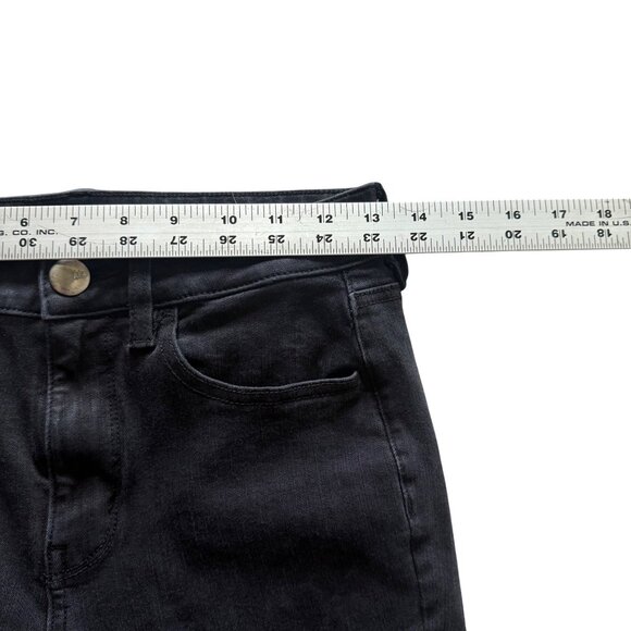 American Eagle Outfitters Hi-Rise Jegging 360 Super Stretch Black Denim Size 4 S - Picture 7 of 8